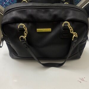 Tommy Hilfiger Black Bag with Gold Chain Details